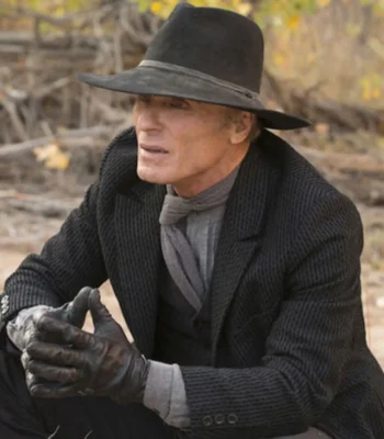 Ed Harris Westworld S1 E4 Black Blazer Coat