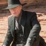Ed Harris Westworld S1 E4 Black Blazer Coat