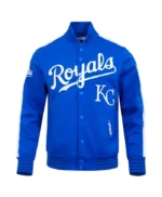 Kansas City Royals Current Logo Game Day Off-white/Royal Jacket