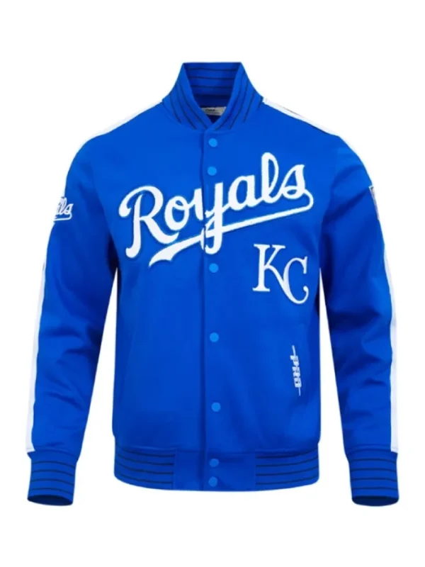 Kansas City Royals Current Logo Game Day Off-white/Royal Jacket