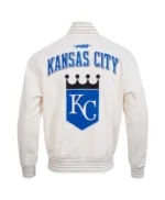 Kansas City Royals Current Logo Game Day Off-white/Royal Jacket
