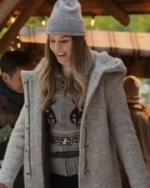 Elise Gatien Virgin River S05 Grey Hooded Coat