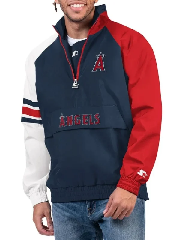 Elite LA Angels Half Zip Pullover Jacket