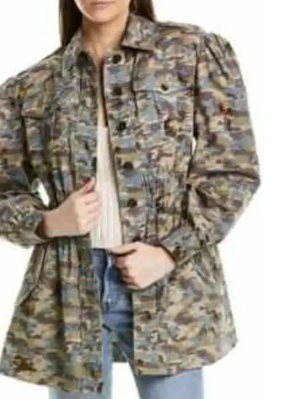 Elizabeth Hendrickson The Young and The Restless Camouflage Jacket