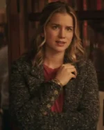Elizabeth Lail You S02 Guinevere Beck Grey Trench Coat