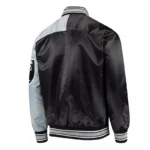 Endzone Las Vegas Raiders Black and Gray Satin Jacket