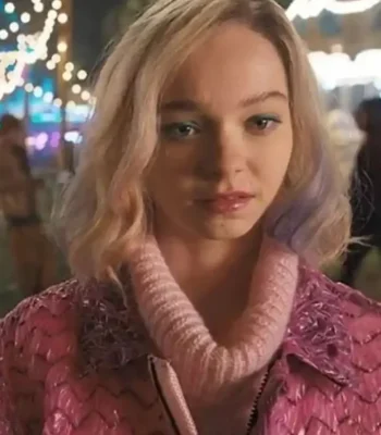 Wednesday 2022 Enid Sinclair Pink Bubble Wrap Jacket
