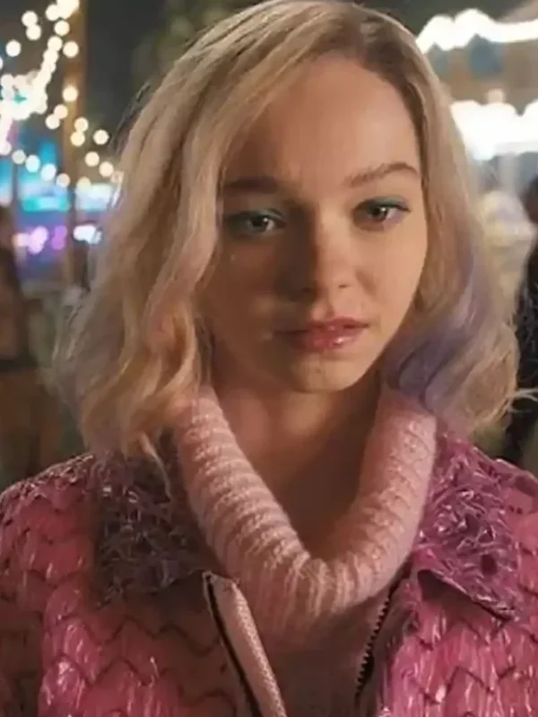 Wednesday 2022 Enid Sinclair Pink Bubble Wrap Jacket