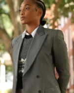 Faith Mitchell Will Trent TV Series Grey Blazer
