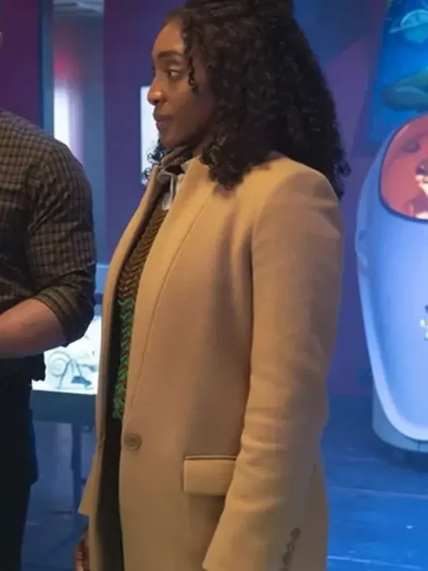 Will Trent S04 Faith Mitchell Beige Wool Coat
