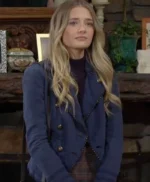 Faith Newman The Young and The Restless Blue Jacket