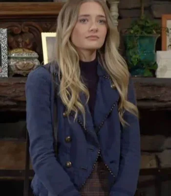 Faith Newman The Young and The Restless Blue Jacket