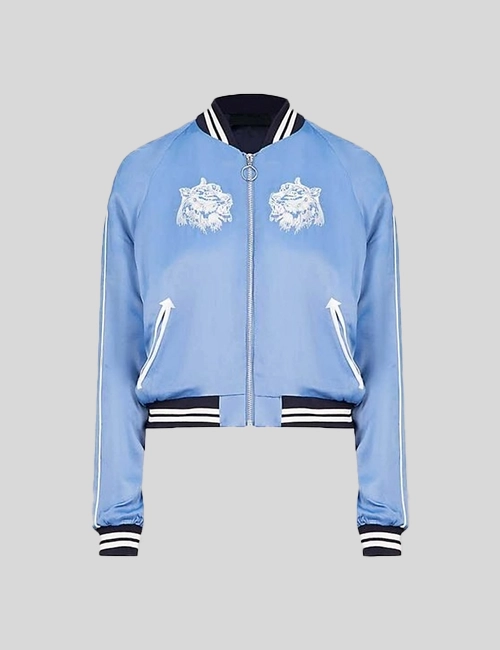 Fate The Winx Saga Aisha Tiger Blue Bomber Jacket Fate The Winx Saga Aisha Tiger Blue Bomber Jacket