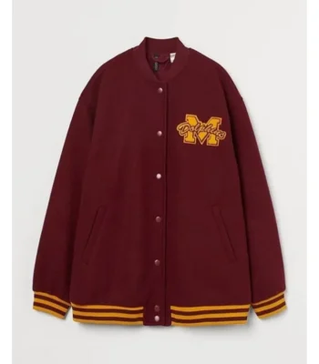 Fate The Winx Saga S02 Aisha Burgundy Varsity Jacket