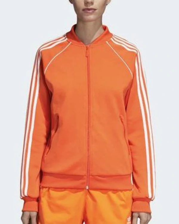 Fatin Jadmani The Wilds Orange Jacket