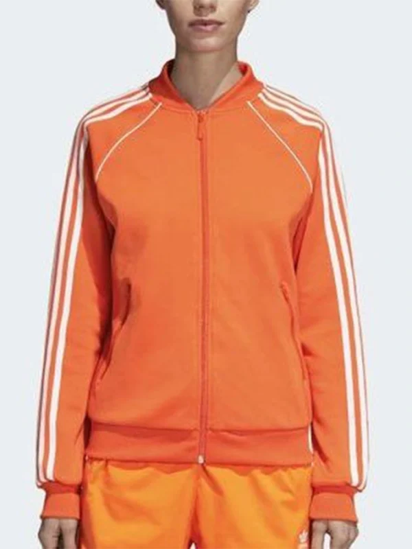 Fatin Jadmani The Wilds Orange Jacket