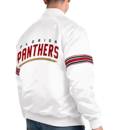Florida Panther White Bomber jacket