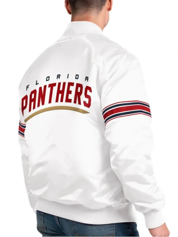 Florida Panther White Bomber jacket