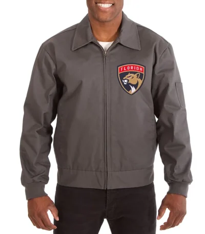 Florida Panthers Workwear Charcoal Cotton Jacket