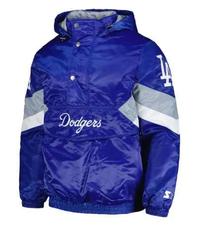 Force Play II LA Dodgers Hoodie Half-Zip Jacket