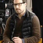 Giacomo Gianniotti Wild Cards S02 Black Puffer Vest