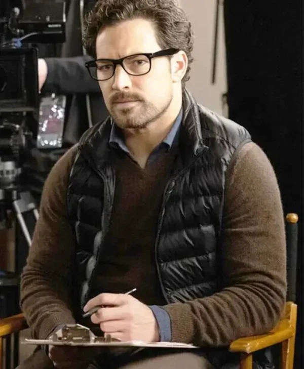Giacomo Gianniotti Wild Cards S02 Black Puffer Vest