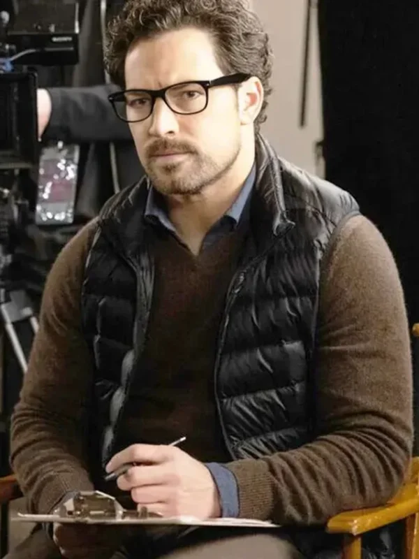 Giacomo Gianniotti Wild Cards S02 Black Puffer Vest