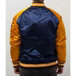 Golden State Warriors Blue and Gold Satin Jacket