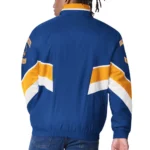 Golden State Warriors Captain Royal Varsity Satin Jacket