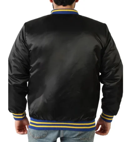 Golden State Warriors Champions Black Satin Jacket