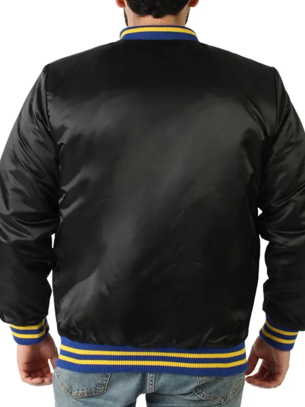 Golden State Warriors Champions Black Satin Jacket