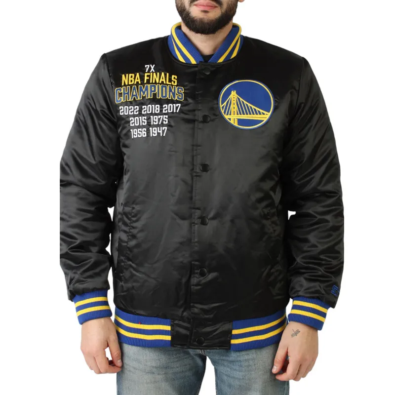 Golden-State-Warriors-Champions-Black-Satin-Jacket.webp Golden State Warriors Champions Black Satin Jacket