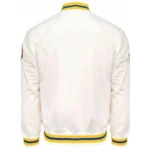 Golden State Warriors City Collection White Varsity Satin Jacket