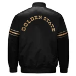 Golden State Warriors Classic Black Satin Jacket