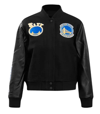 Golden State Warriors Classic Black Varsity Jacket