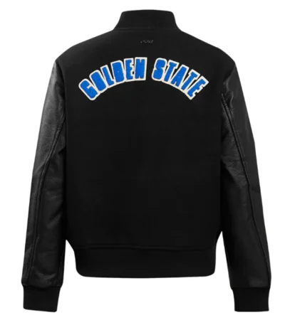 Golden State Warriors Classic Black Varsity Jacket