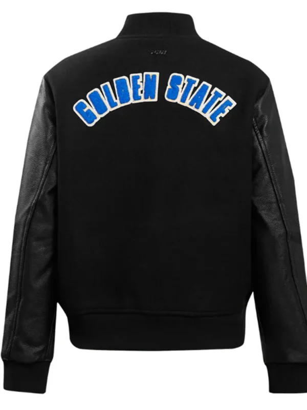 Golden State Warriors Classic Black Varsity Jacket