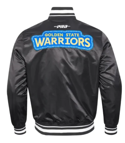Golden State Warriors Diy Pick Stitch Classic Rib Satin Jacket