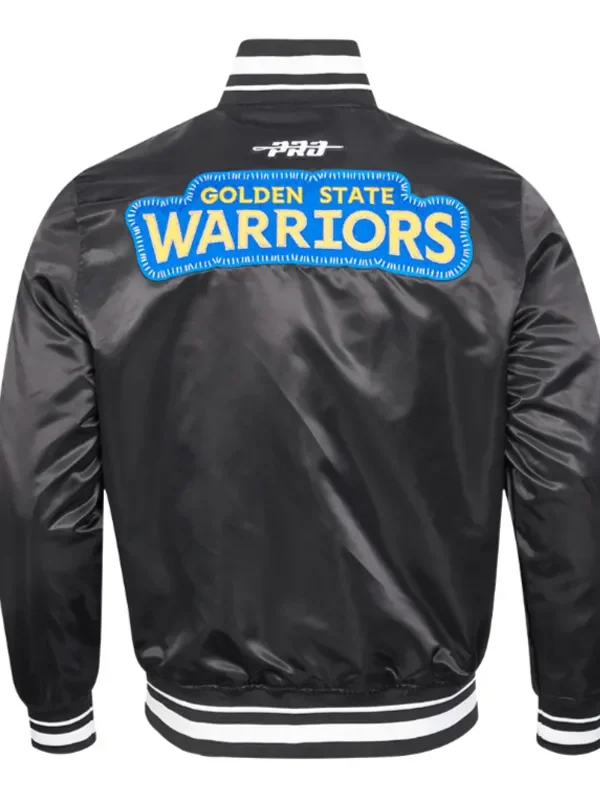 Golden State Warriors Diy Pick Stitch Classic Rib Satin Jacket