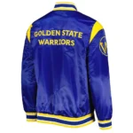 Golden State Warriors Force Play Royal Satin Jacket