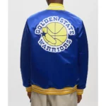 Golden State Warriors Heavyweight Royal Satin Jacket