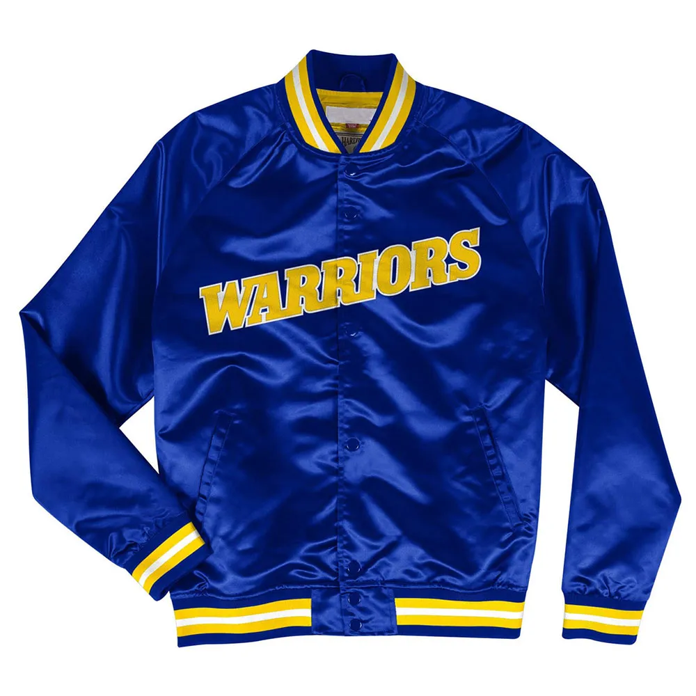 Golden State Warriors Lightweight Satin Jacket Golden State Warriors Lightweight Satin Jacket