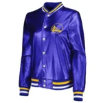 Golden State Warriors Metallic Royal Jacket