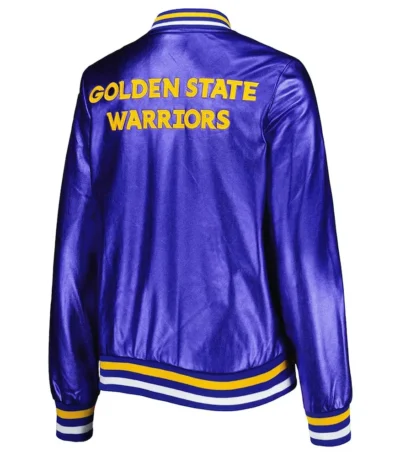 Golden State Warriors Metallic Royal Jacket