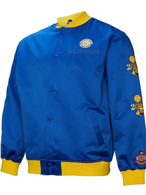 Golden State Warriors OG 3.0 Lightweight Royal Satin Jacket