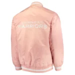Golden State Warriors Pink Satin Jacket