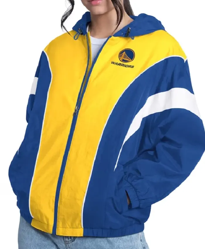 Golden State Warriors Quarterback Lightweight Jacket Golden State Warriors Quarterback Lightweight Jacket