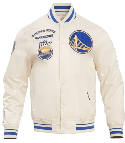 Golden State Warriors Retro Classic Rib Jacket