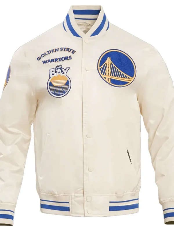 Golden State Warriors Retro Classic Rib Jacket