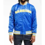 Golden State Warriors Royal Blue Satin Jacket